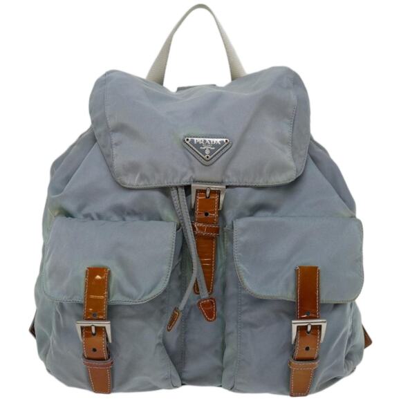 PRADA Backpack Nylon Light Blue - Picture 13 of 16